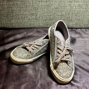 Gray Glitter Sneakers